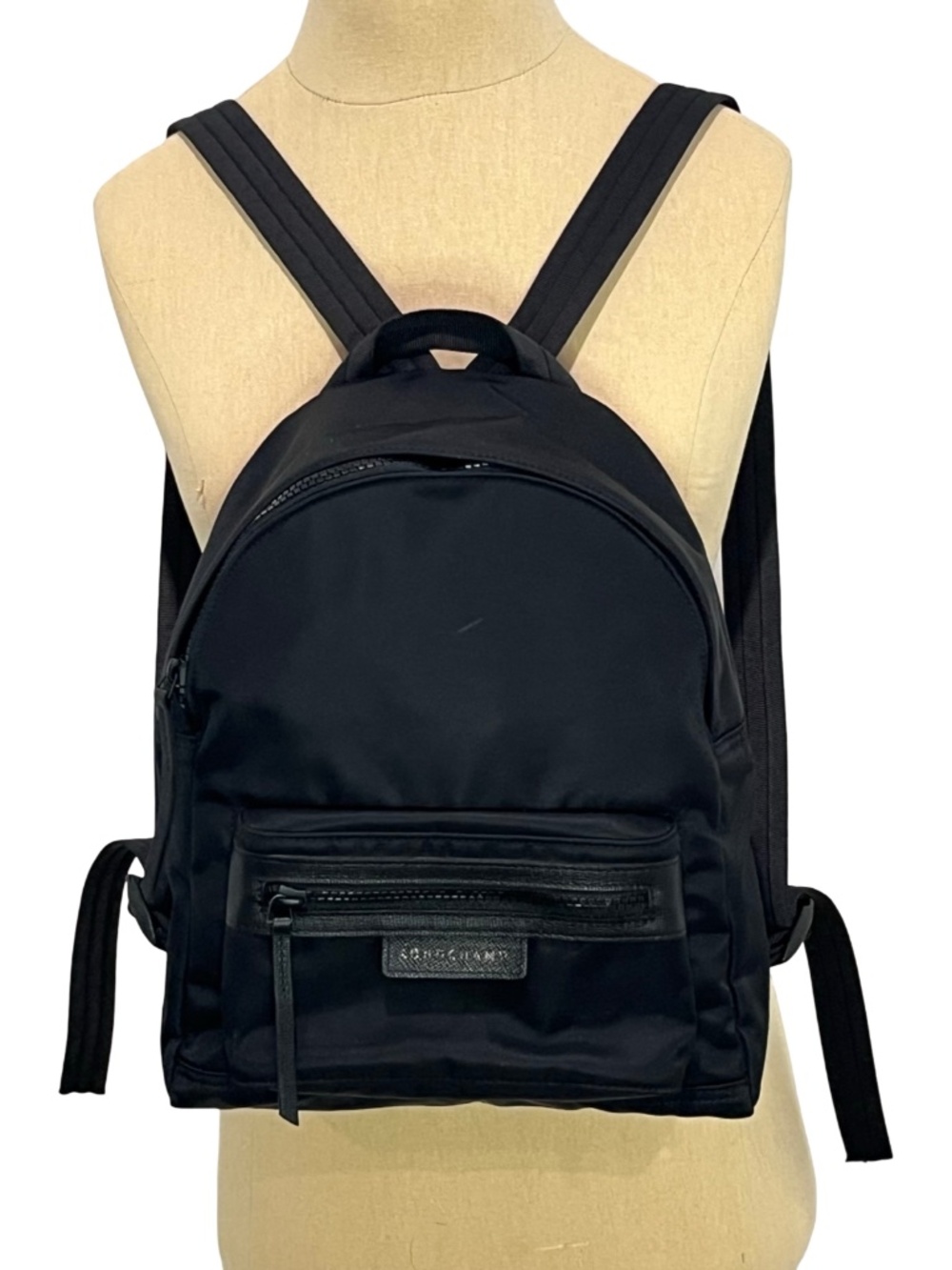 Longchamp Small Le Pliage Neo Nylon Backpack Black